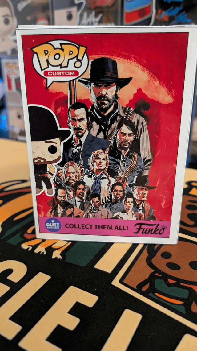 Custom Funko Pop Red Dead Redemption John Marston Signed by Rob Wiethoff with SWAU COA