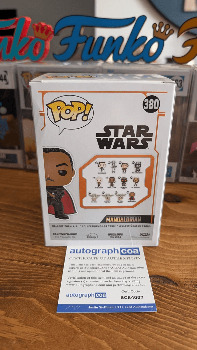 Funko Pop Star Wars Moff Gideon 380 signed by Giancarlo Esposito with ACOA