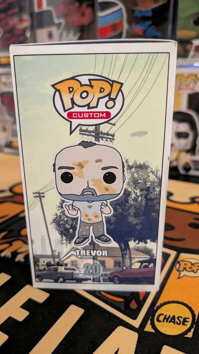 Custom Funko Pop GTA V Trevor Signed by Steven Ogg with SWAU COA