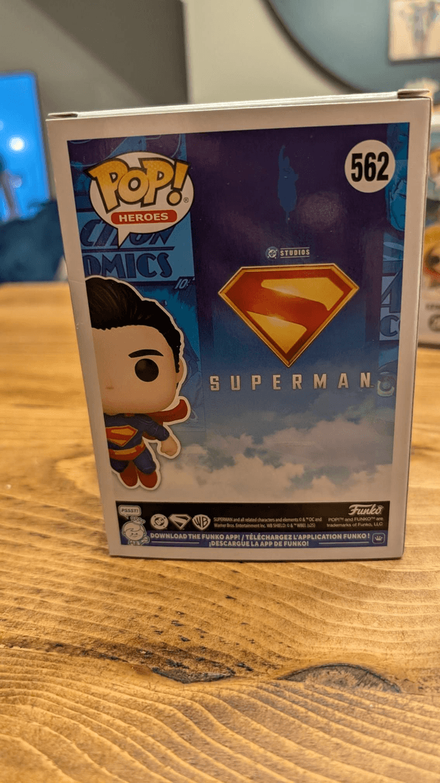 Funko Pop DC Superman 562 Signed By James Gunn with Beckett Authentication 