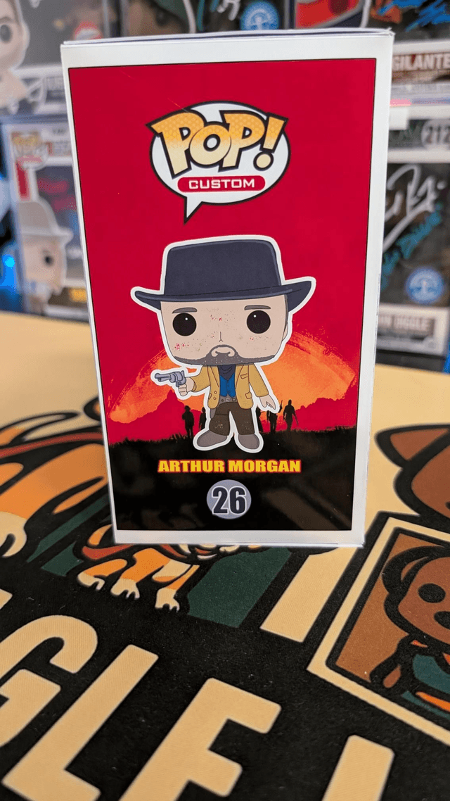 Custom Funko Pop Red Dead Redemption Arthur Morgan signed by Roger Clark with SWAU COA