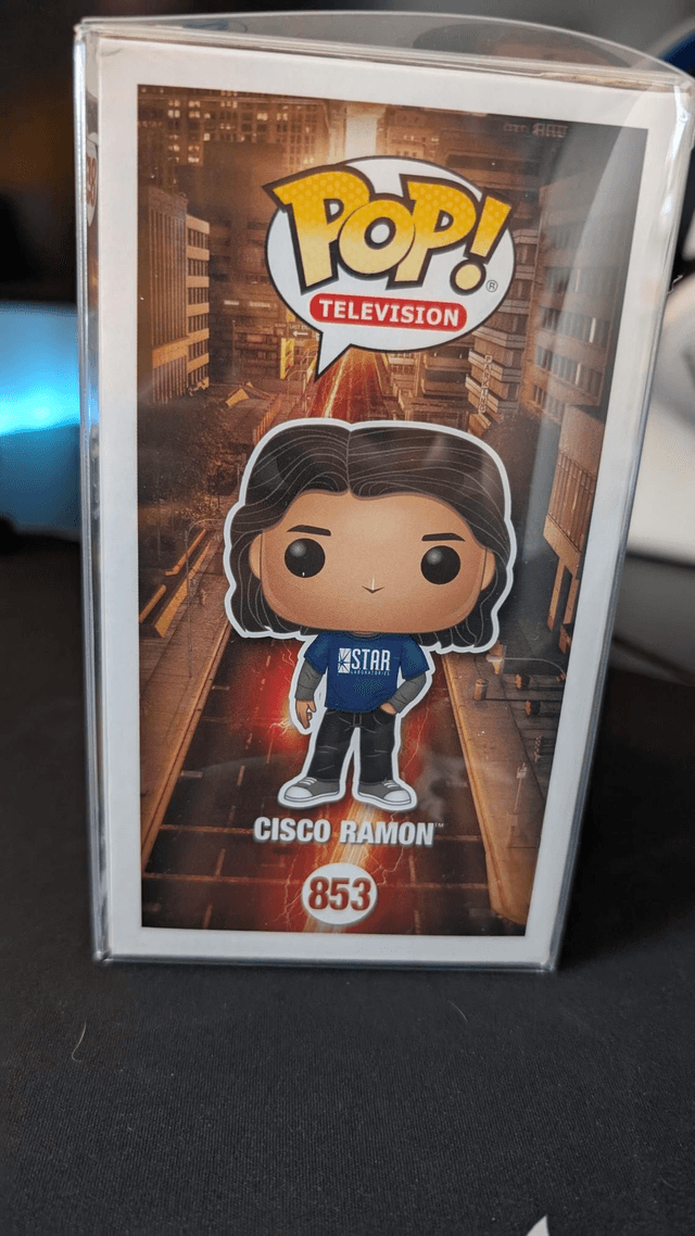 Funko Pop DC The Flash Cisco Ramon 835 Signed By Carlos Valdes With SWAU Authentication 