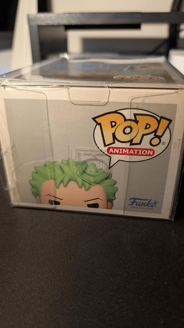 Funko Pop One Piece Roronoa Zoro Signed by Christopher Sabat with OC Celebrity Marketing Authentication 
