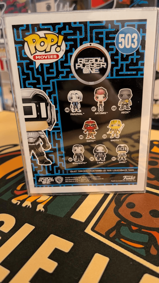 Funko Pop Ready Player One Sixer 503 Signed by Joel MacCormack with SWAU COA