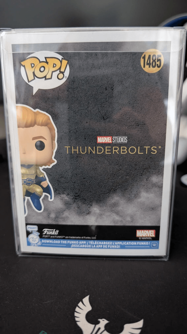 Funko Pop Marvel Thunderbolts Sentry 1485 Signed by Lewis Pullman with SWAU Authentication 