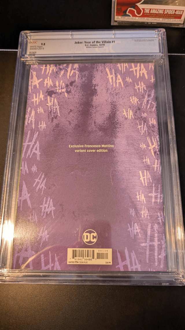 CGC Graded Comic 9.8 DC Joker Year of the Villain #1 Mattina Variant Cover B