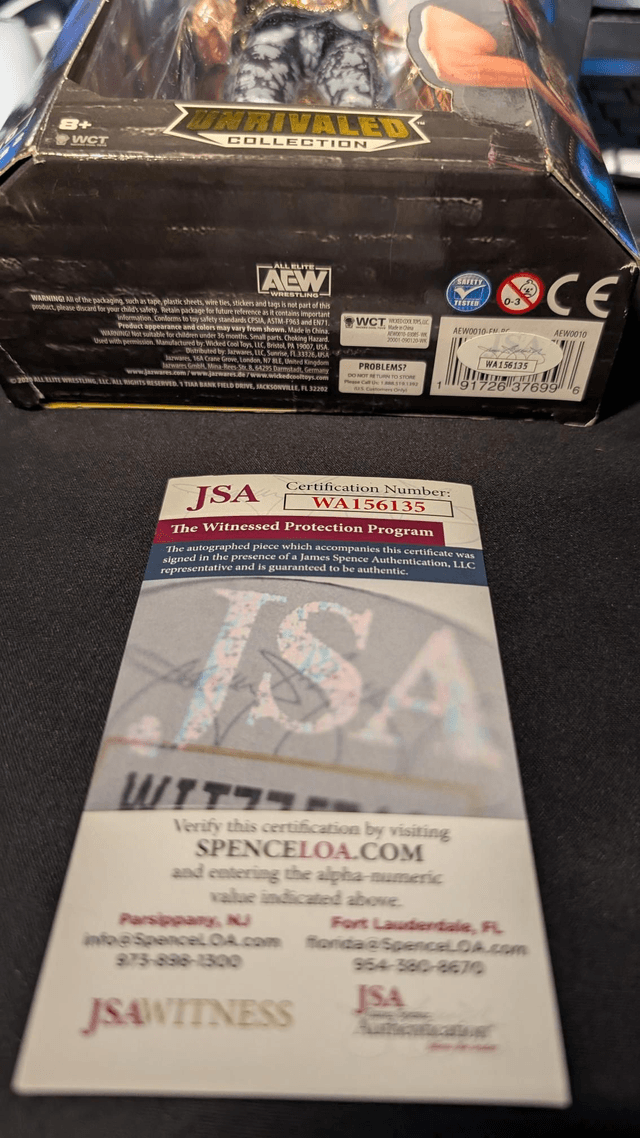 AEW Signed Unrivaled Series 2 Jon Moxley #10 Figure with JSA COA