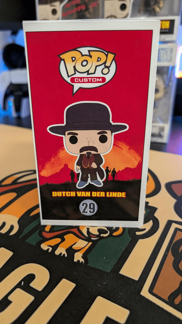 Custom Funko Pop Red Dead Redemption Dutch Van Der Linde signed by Benjamin Byron Davis with SWAU COA