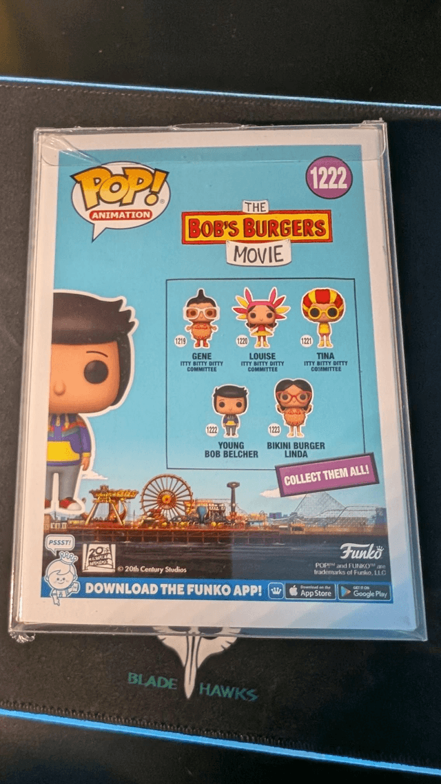 Funko Pop Bobs Burgers Young Bob 1222 Signed By H Jon Benjamin with SWAU Authentication 
