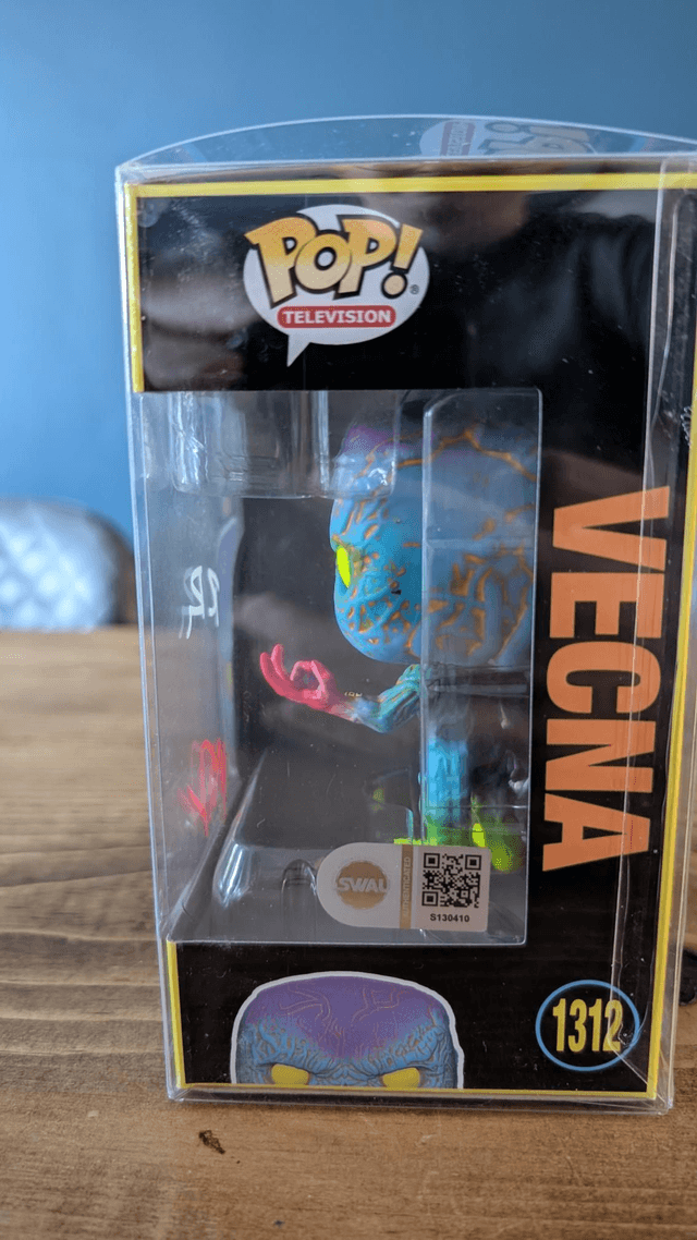 Funko Pop Stranger Things Vecna 1312 Signed By The Duffer Brothers Ross & Matt with SWAU Authentication 