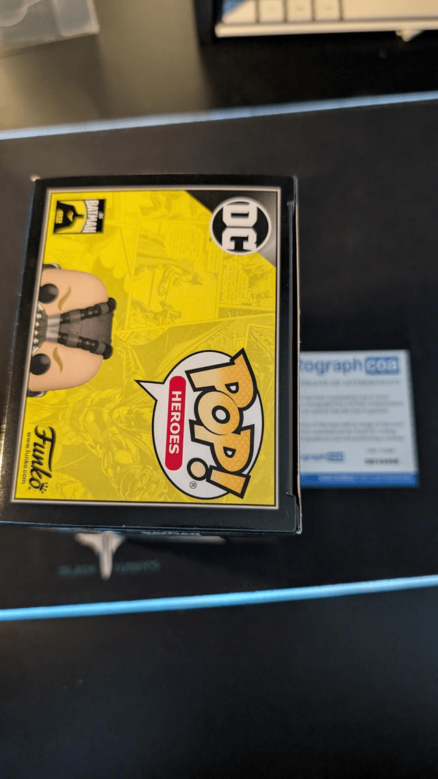 Funko Pop DC Batman Dark Knight Rises Bane 533 Signed by Tom Hardy with ACOA 