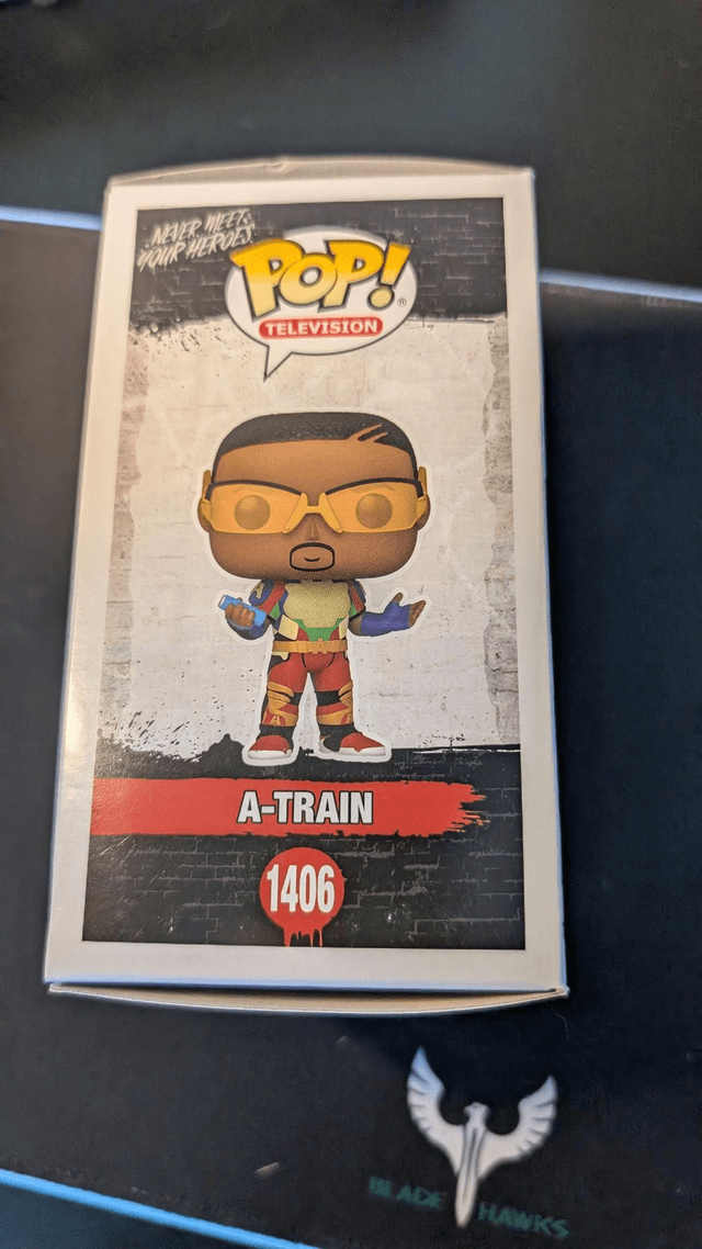 Funko Pop The Boys A-Train 1406 Signed By Jessie T. Usher with Beckett Authentication 