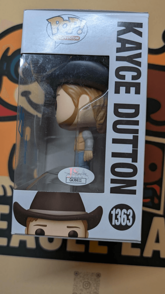 Funko Pop Yellowstone Kayce Dutton 1363 Signed By Luke Grimes with JSA COA (Sticker Only)