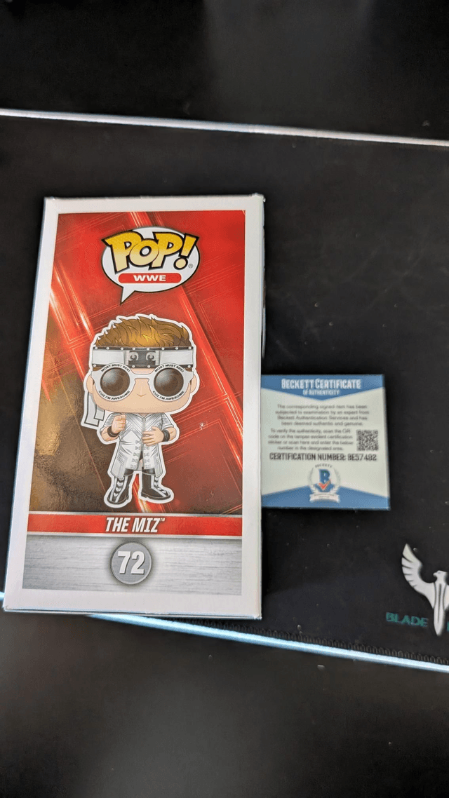 Funko Pop WWE The Miz Signed with Beckett COA 