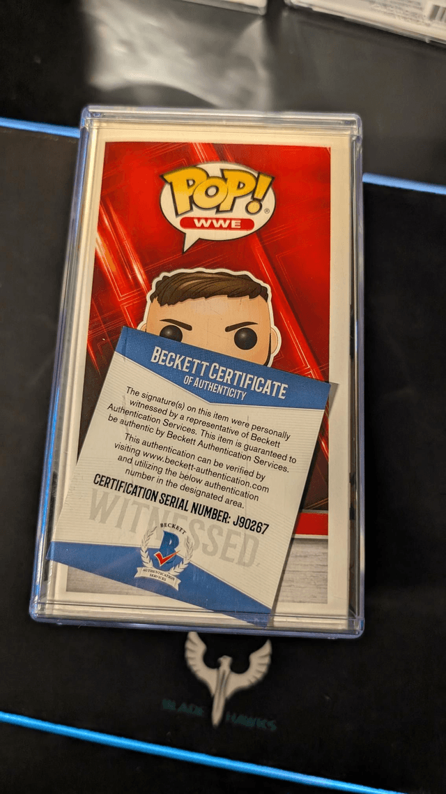 Funko Pop WWE Finn Balor 34 Signed with Beckett COA 