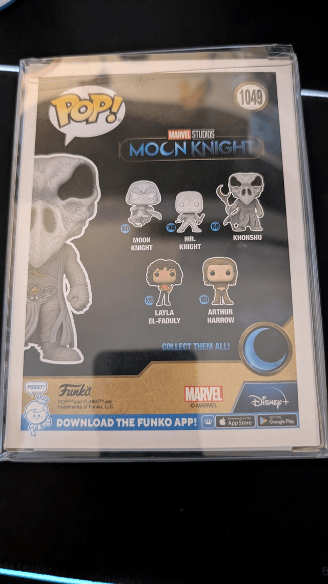 Funko Pop Marvel Moon Knight Khonshu 1049 Signed by F Murray Abraham with SWAU Authentication 