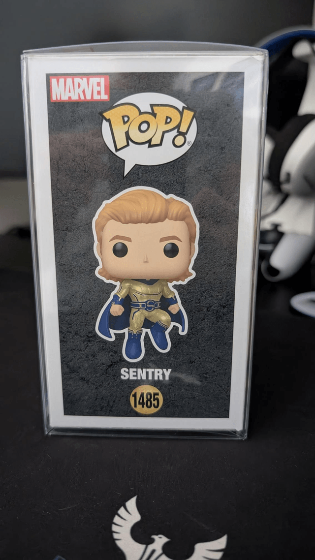 Funko Pop Marvel Thunderbolts Sentry 1485 Signed by Lewis Pullman with SWAU Authentication 
