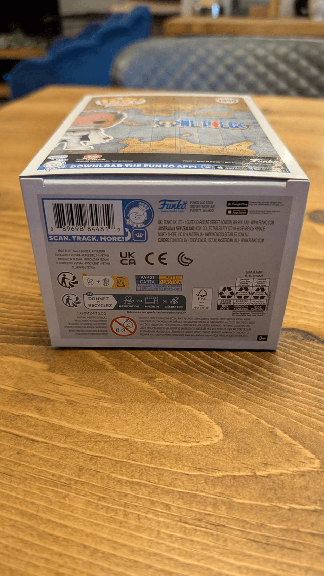 Funko Pop One Piece Monkey D Garp 1850 Signed by Vincent Regan with SWAU Authentication