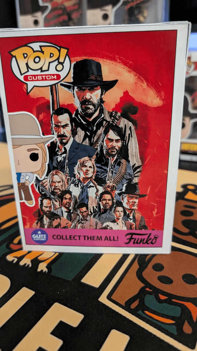 Custom Funko Pop Red Dead Redemption Sadie Adler Signed by Alex McKenna with SWAU COA