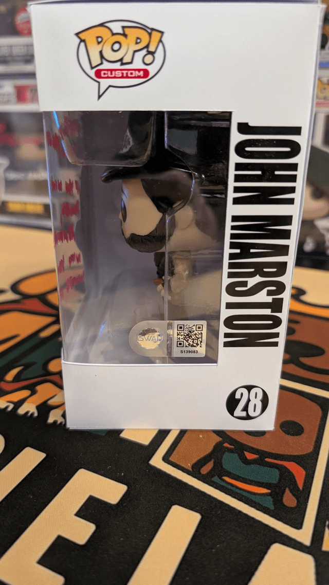 Custom Funko Pop Red Dead Redemption John Marston Signed by Rob Wiethoff with SWAU COA