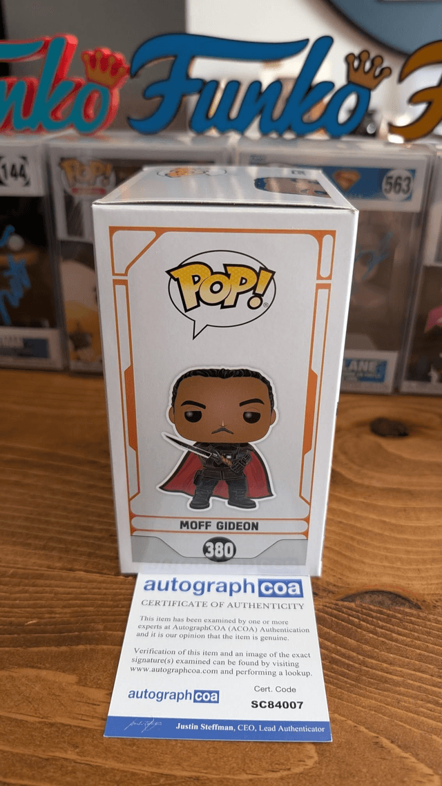 Funko Pop Star Wars Moff Gideon 380 signed by Giancarlo Esposito with ACOA