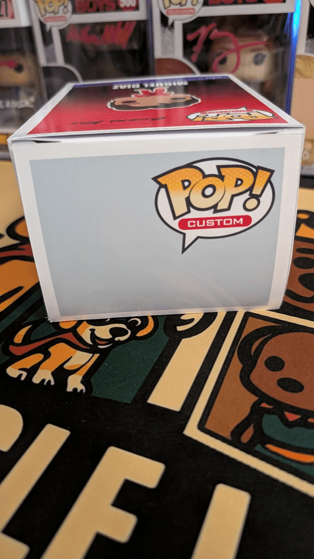 Custom Funko Pop Cobra Kai Miguel Diaz Signed by Xolo Mariduena with SWAU COA 