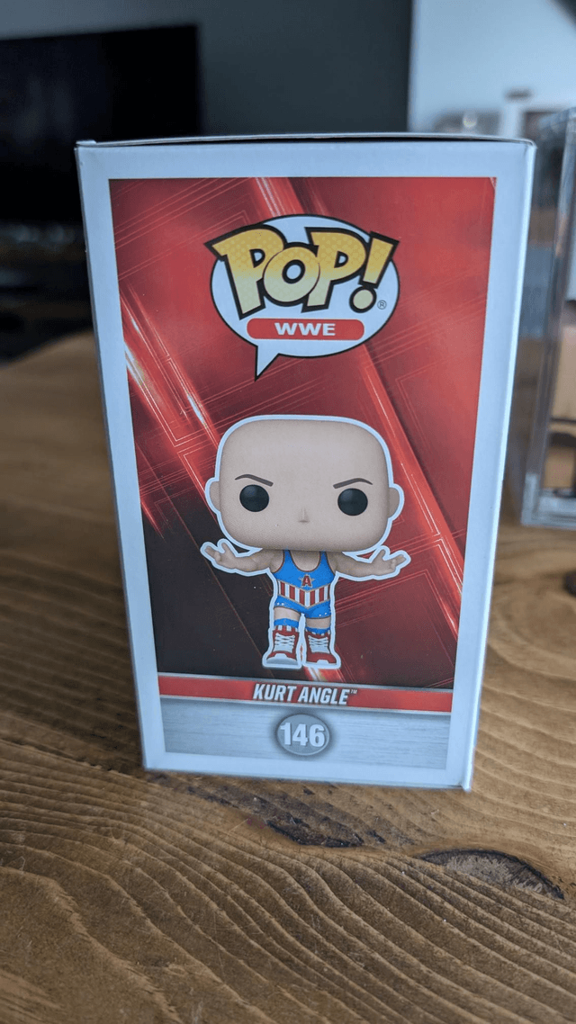 Funko Pop WWE Kurt Angle Signed with JSA Witnessed COA 