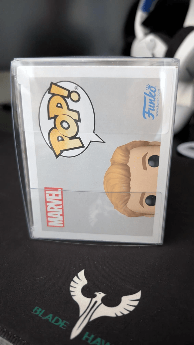 Funko Pop Marvel Thunderbolts Sentry 1485 Signed by Lewis Pullman with SWAU Authentication 