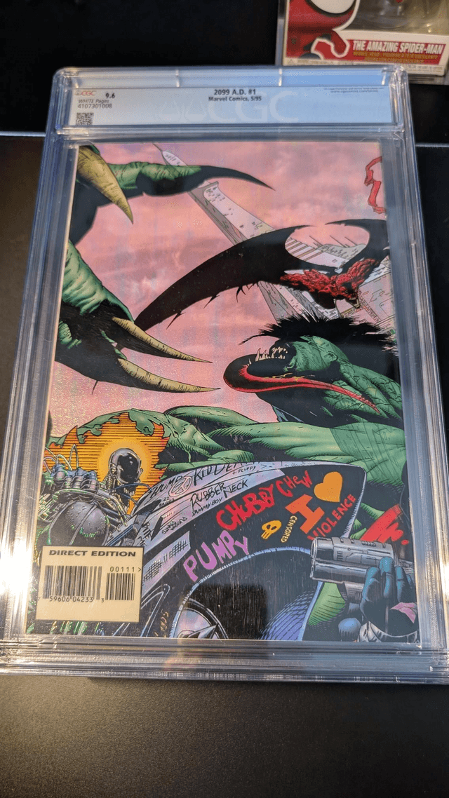 CGC Graded Comic 9.6 Spider-Man 2099 A.D. #1 Acetate Wrap Around