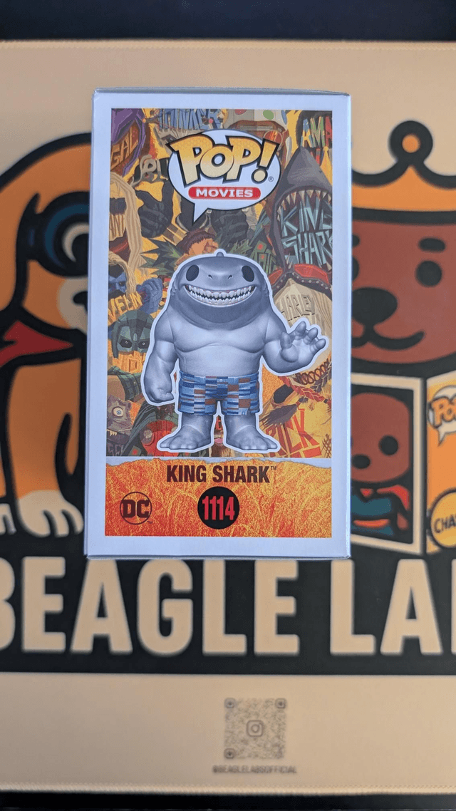 Funko Pop DC Suicide Squad King Shark 1114 Signed By Steve Agee with Beckett COA