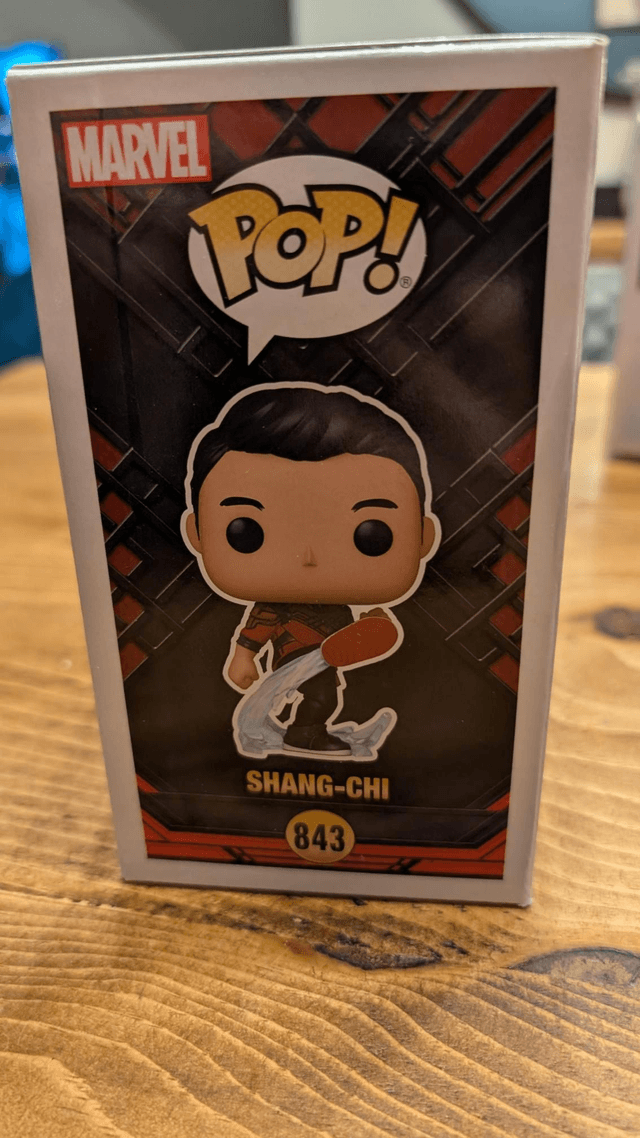 Funko Pop Marvel Shang-Chi 844 Signed by Simu Lou with Beckett Witnessed Authentication