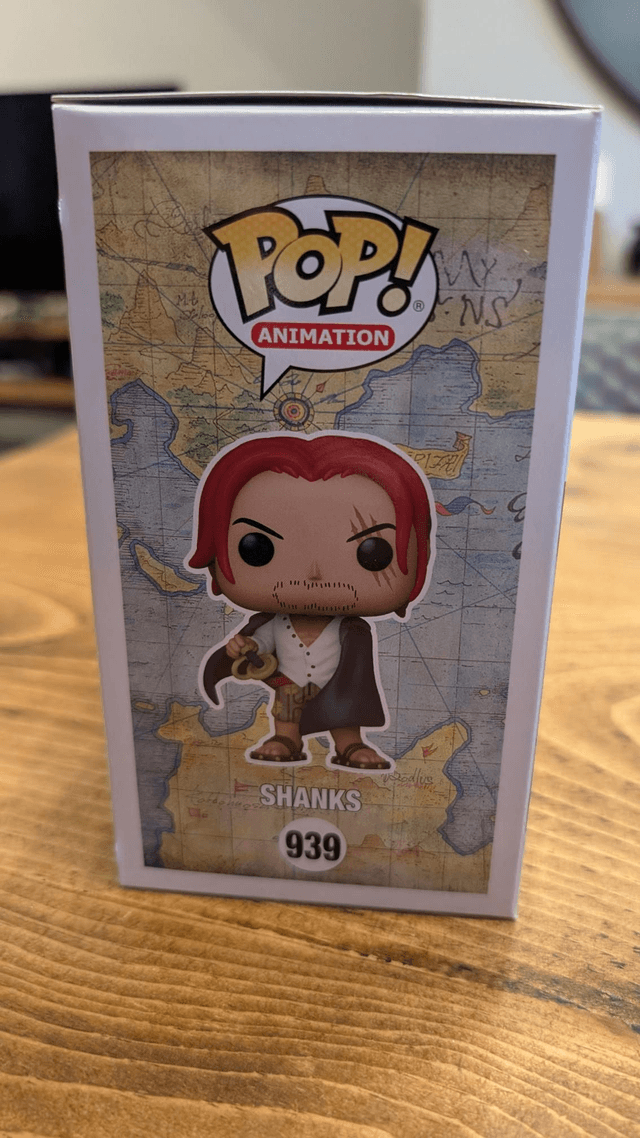 Funko Pop One Piece Shanks 939 Signed by Brandon Potter with JSA COA