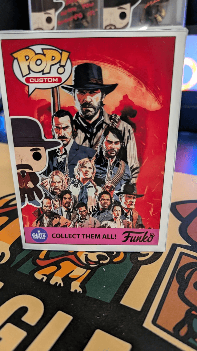 Custom Funko Pop Red Dead Redemption Dutch Van Der Linde signed by Benjamin Byron Davis with SWAU COA