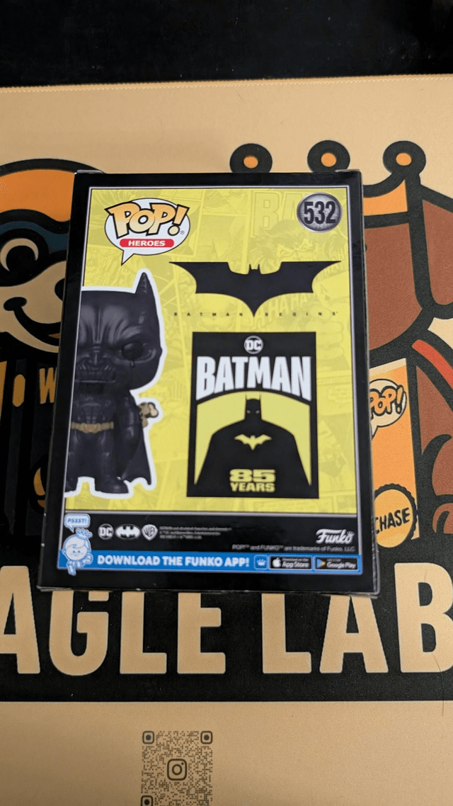 Funko Pop DC The Dark Knight Fear Gas Batman 532 Signed by Christian Bale with PSA COA