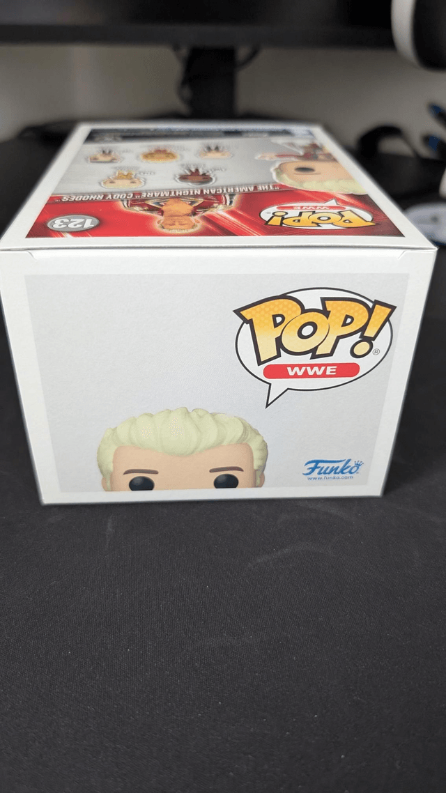Funko Pop WWE Cody Rhodes 123 Signed with JSA Witnessed COA 