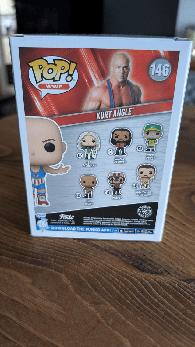 Funko Pop WWE Kurt Angle Signed with JSA Witnessed COA 