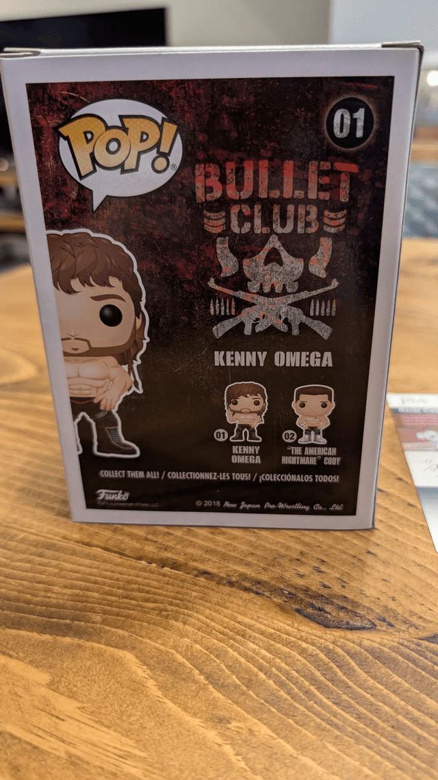 Funko Pop NJPW Kenny Omega 02 Signed with JSA COA