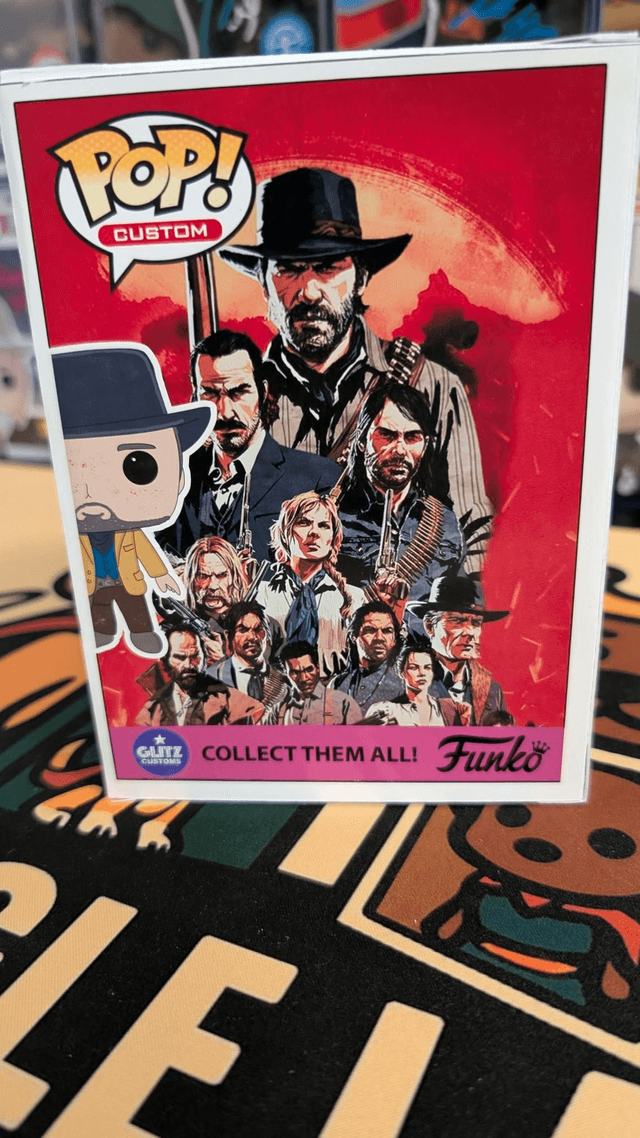 Custom Funko Pop Red Dead Redemption Arthur Morgan signed by Roger Clark with SWAU COA
