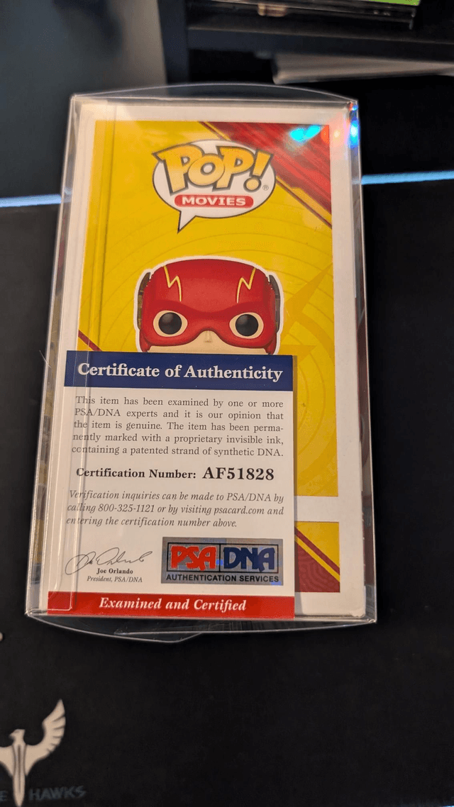 Funko Pop DC The Flash 1333 Signed By Ezra Miller with PSA/DNA COA 