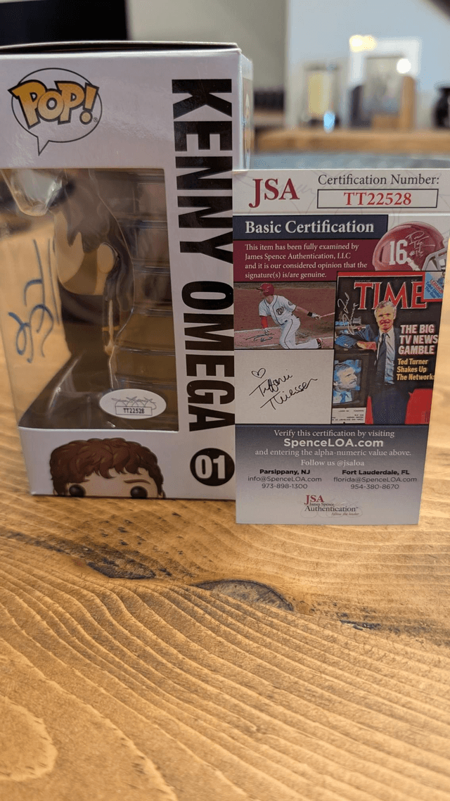 Funko Pop NJPW Kenny Omega 02 Signed with JSA COA