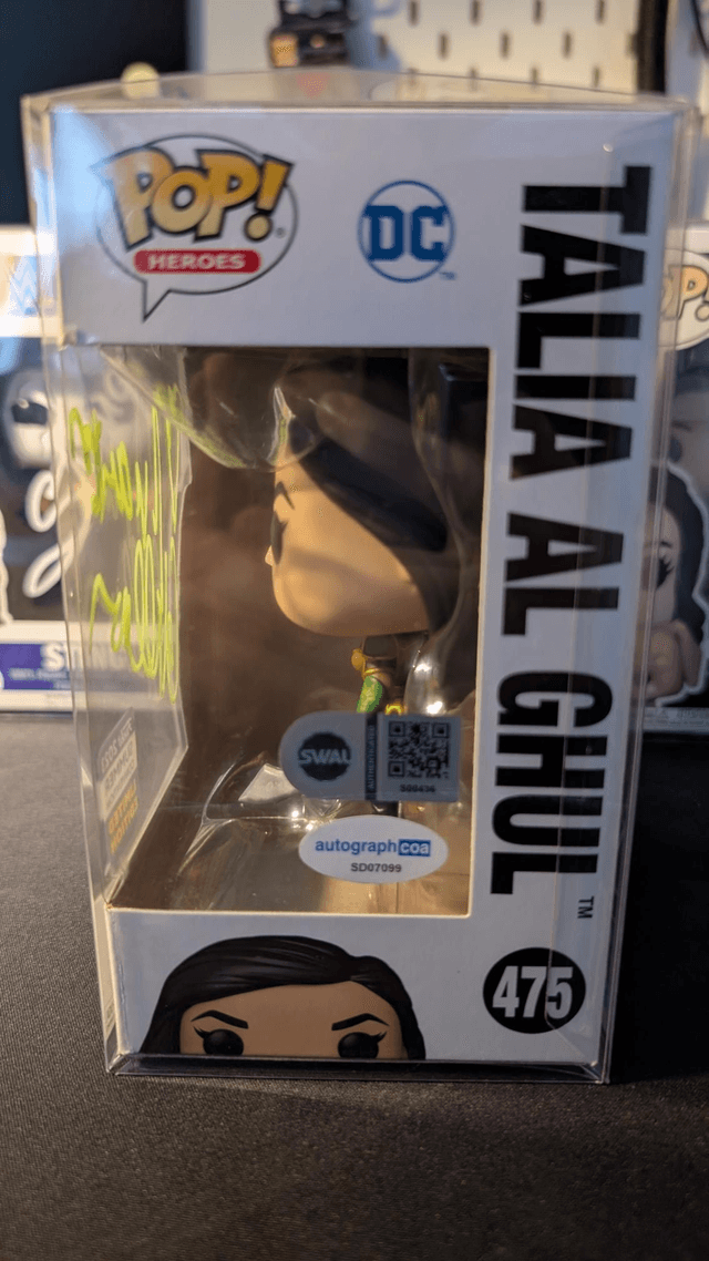 Funko Pop DC Batman Talia Al Ghul 475 Signed by Marion Cottilard with SWAU & ACOA Authentication Stickers