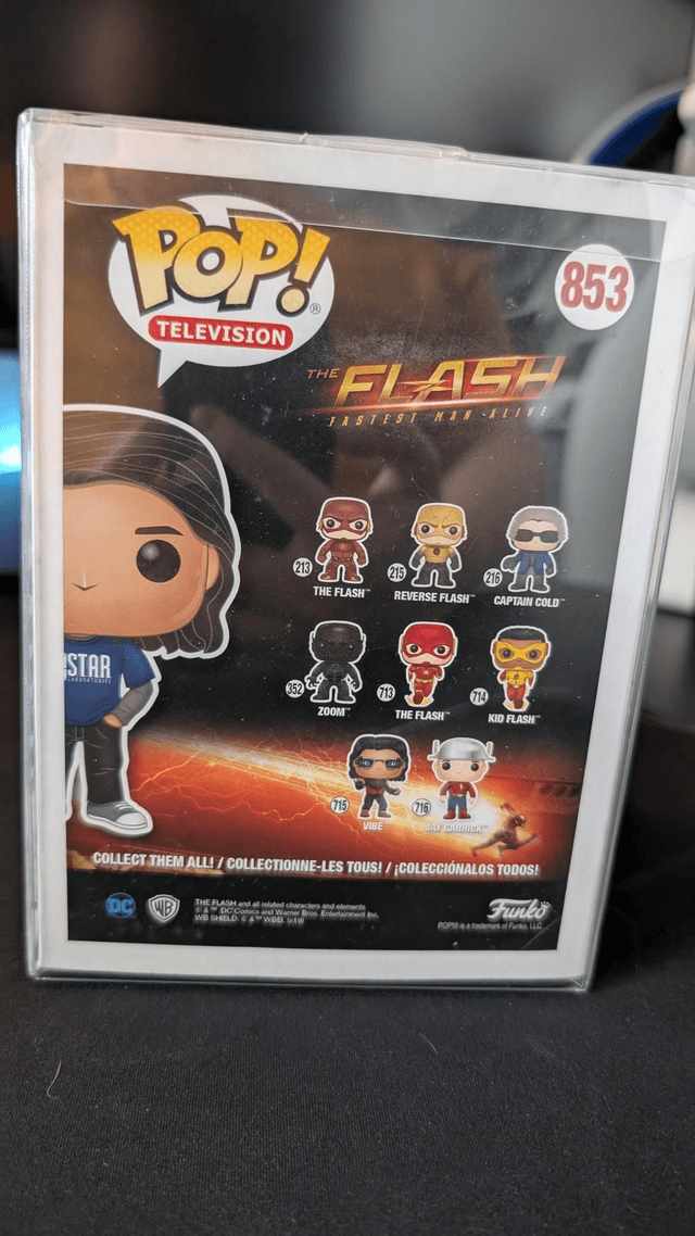 Funko Pop DC The Flash Cisco Ramon 835 Signed By Carlos Valdes With SWAU Authentication 