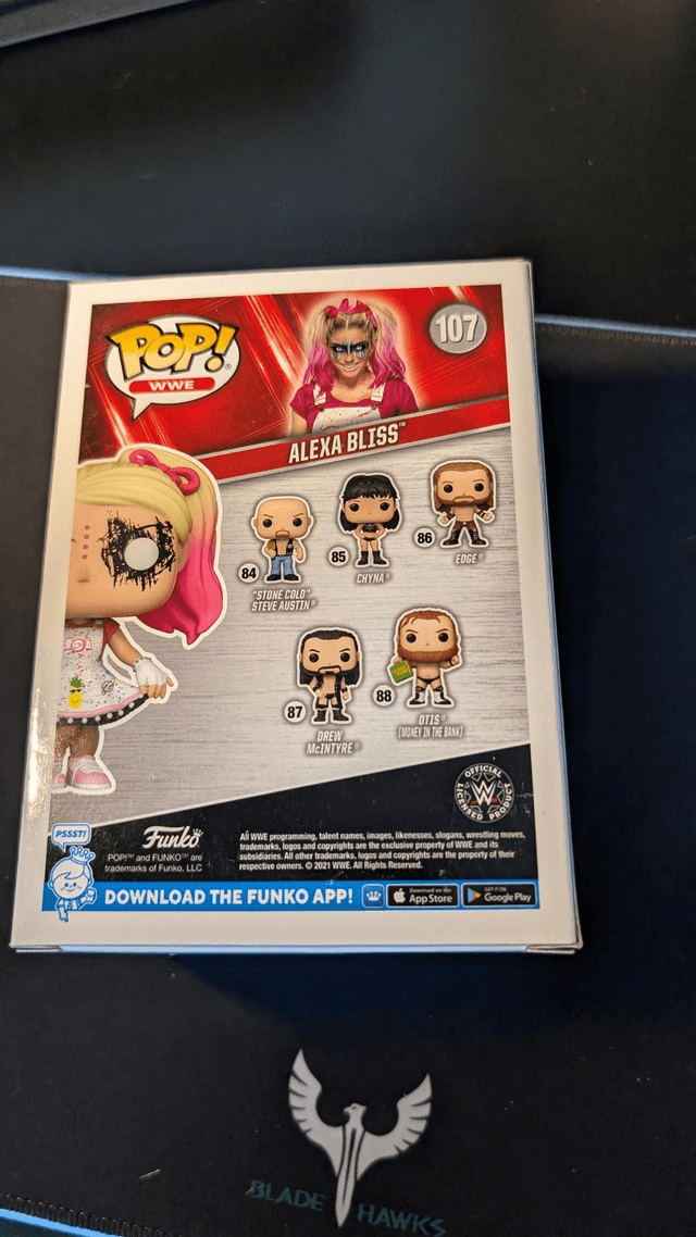 Funko Pop WWE Alexa Bliss 107 Signed with Beckett Authentication 