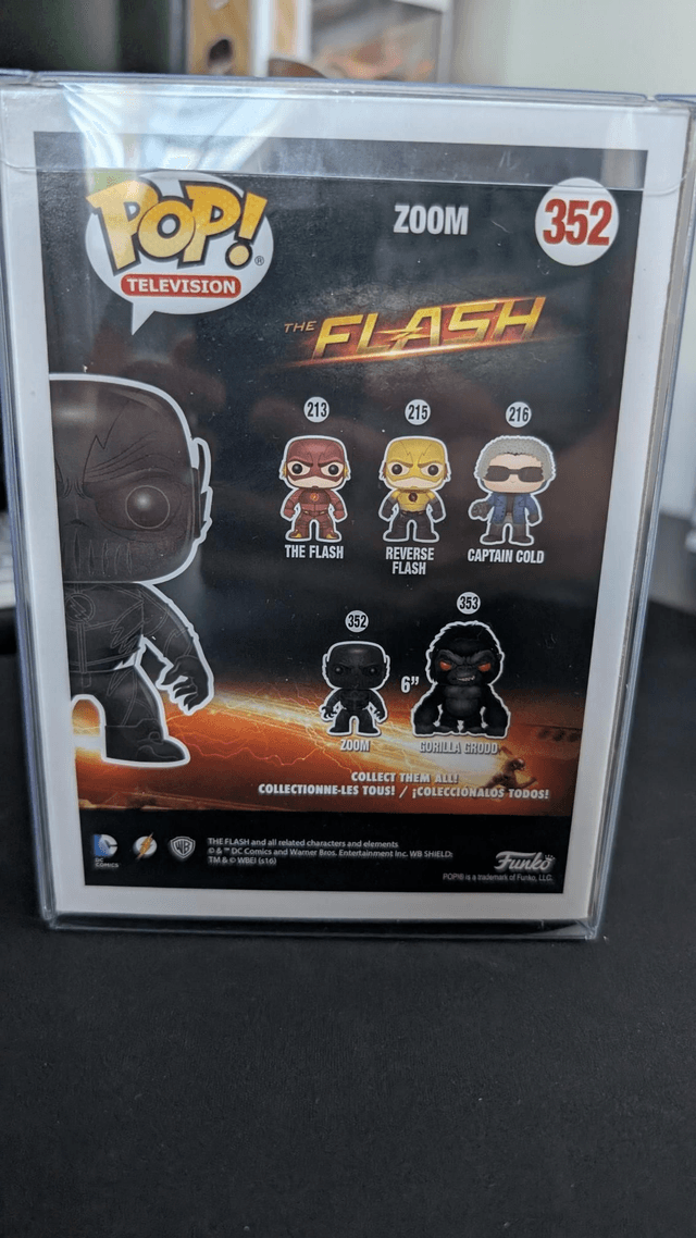Funko Pop DC The Flash Zoom 352 Signed by Teddy Sears with JSA COA