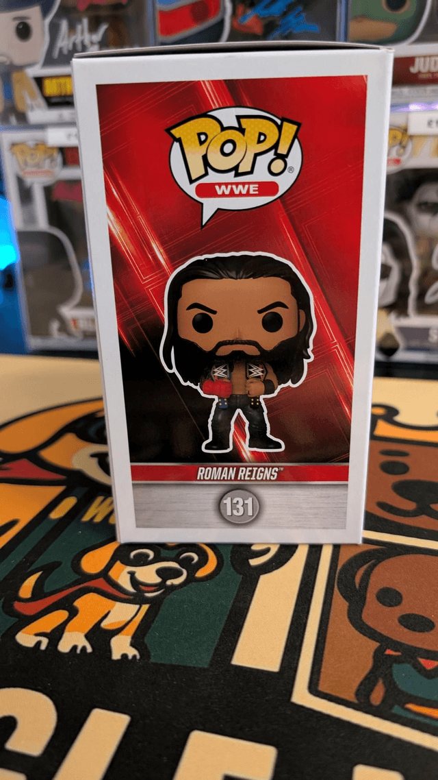 Funko Pop WWE Roman Reigns Signed with Fanatics COA 