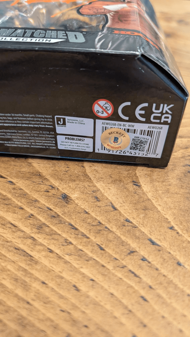 AEW Signed Unmatched Series 7 Hook #53 with Beckett Authentication WWE
