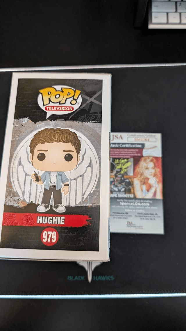 Funko Pop The Boys Hughie 979 Signed By Jack Quaid with JSA COA 