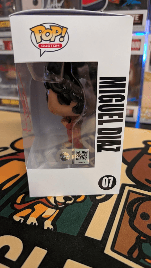 Custom Funko Pop Cobra Kai Miguel Diaz Signed by Xolo Mariduena with SWAU COA 