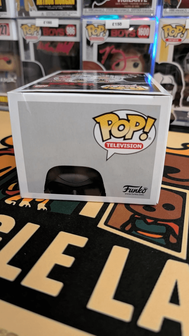 Funko Pop The Boys Black Noir 986 Signed By Nathan Mitchell with SWAU COA