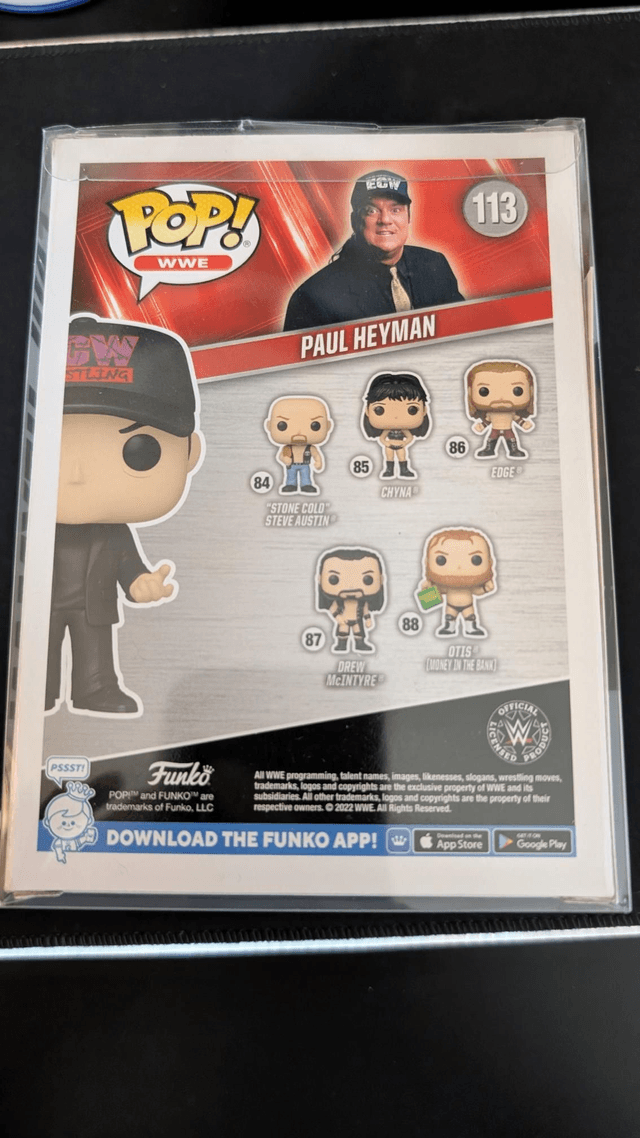Funko Pop WWE Paul Heyman Signed with JSA COA 